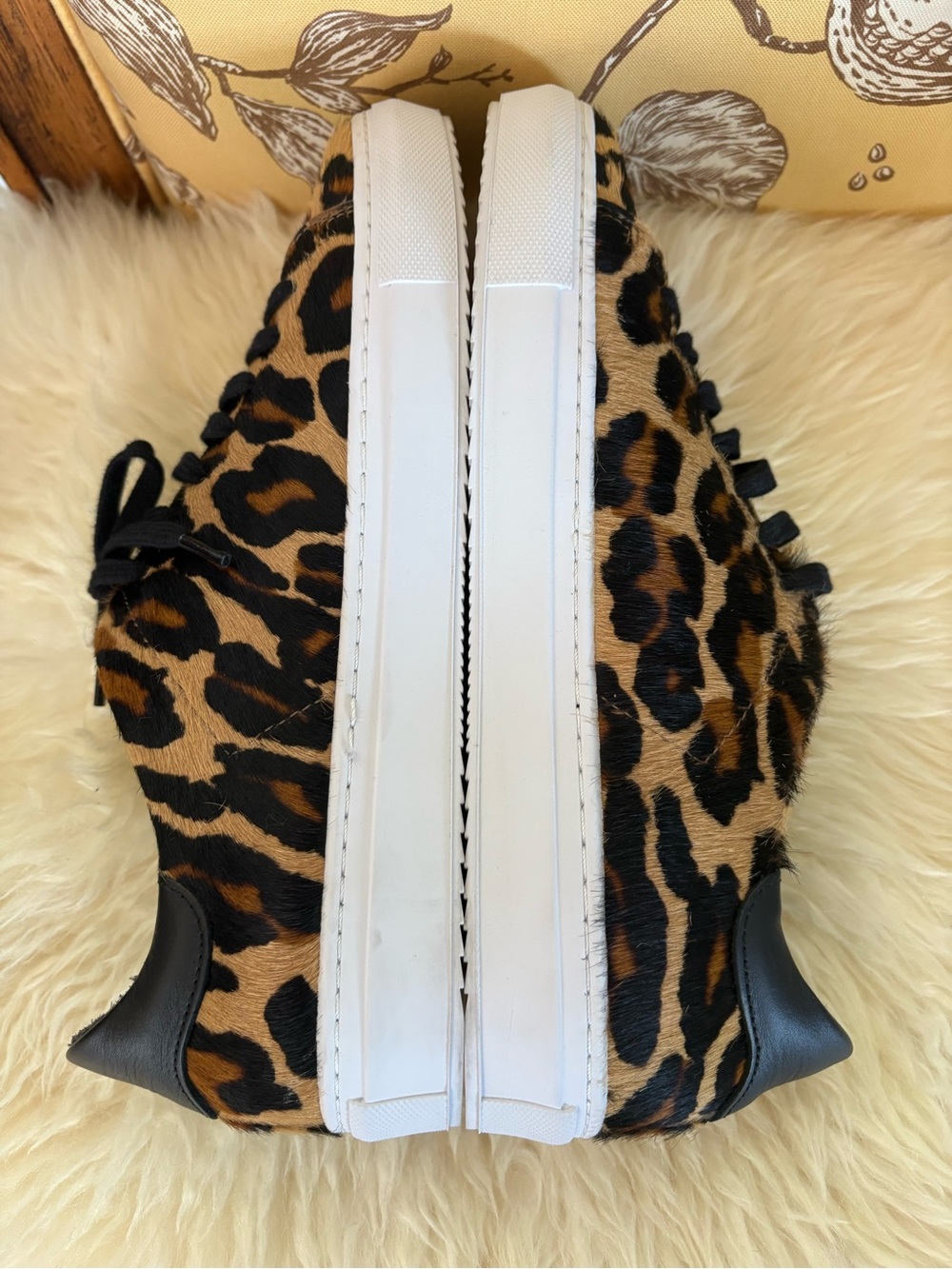 Axel Arigato Leopard Print Low-Top Sneakers - Brown/Black - Picture 7 of 7